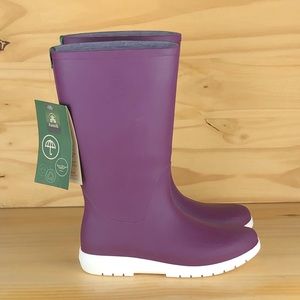 New Kamik Jessie Rain Boots Dark Purple- Women's Size 7